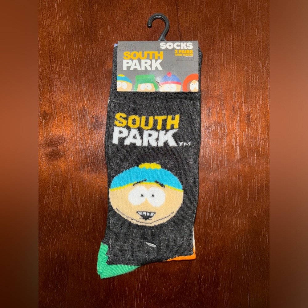 SOUTH PARK NOVELTY CREW SOCKS NWT MEN’S SHOE SIZE 6-12